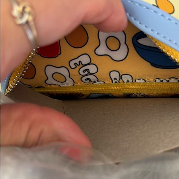 Loungefly Disney Breakfast Waffle Mickey scented blue mini backpack bag purse - Picture 8 of 9